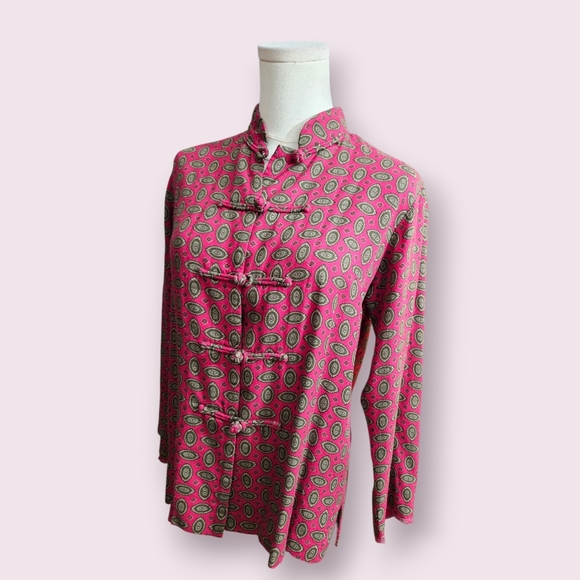 Pink Patterned Women's Jacket - Picture 2 of 5